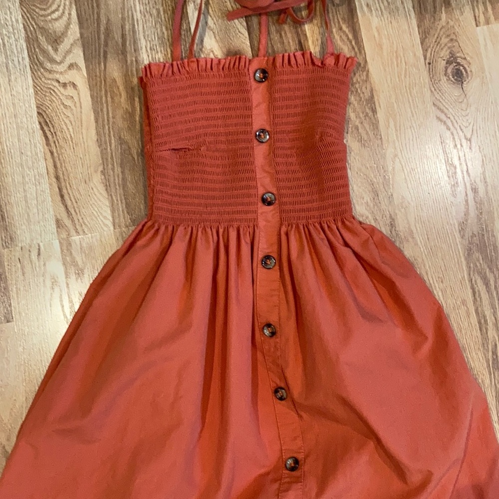 Two Cute summer dresses with a length just above the knee.